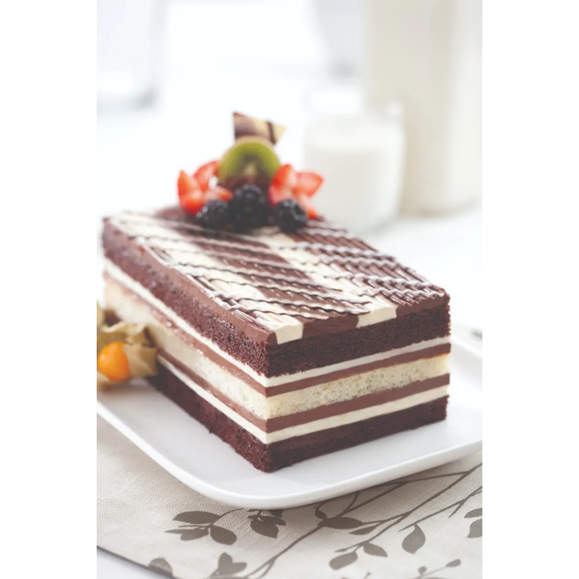 Triple Chocolate Tiger Cake