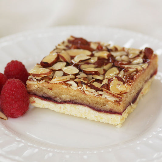 Raspberry Almond Gluten-Free Shortbread Bar