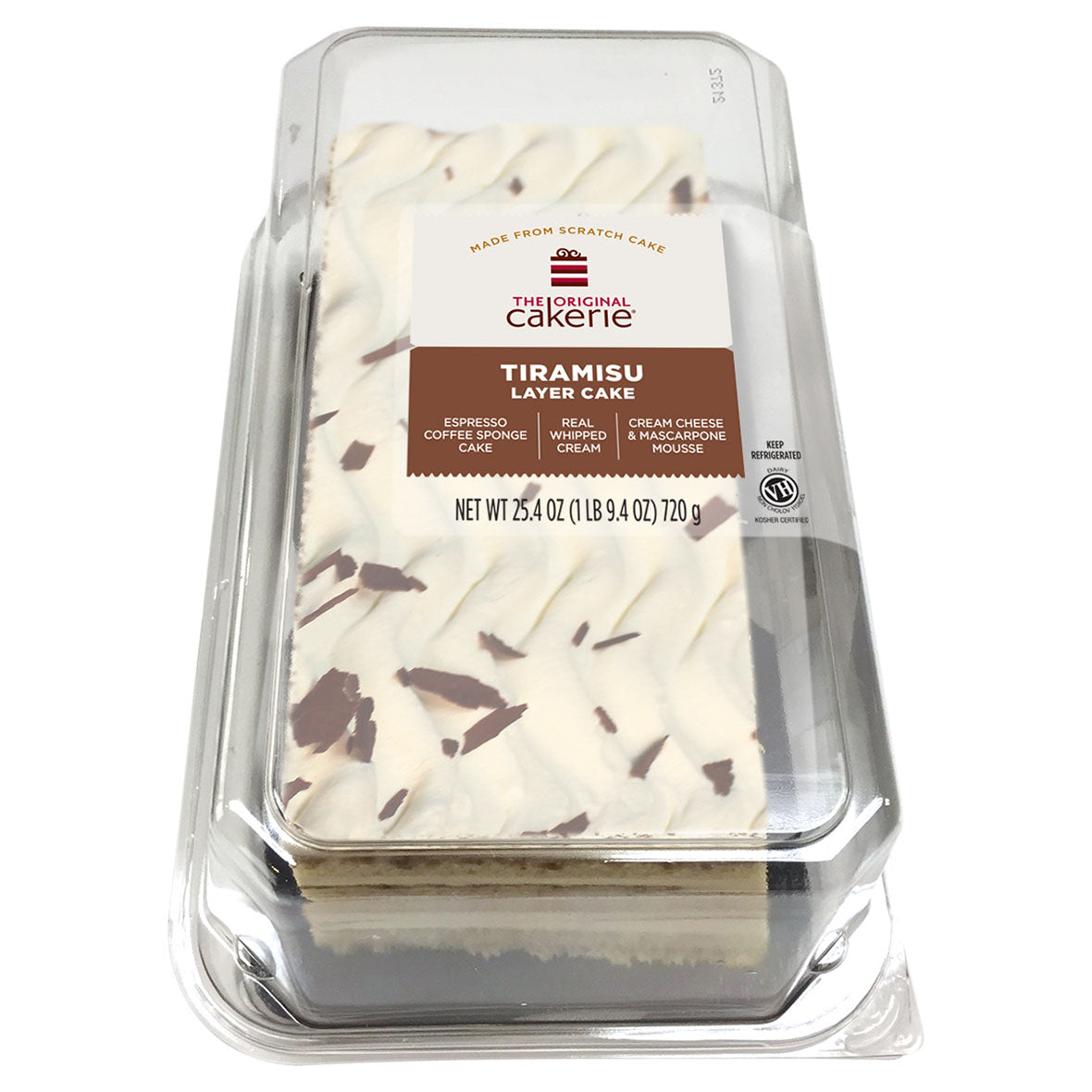 The Original Cakerie Tiramisu Layer Cake - 6 Cut