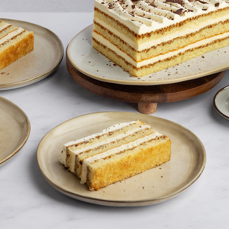 The Original Cakerie Tiramisu Layer Cake - 6 Cut