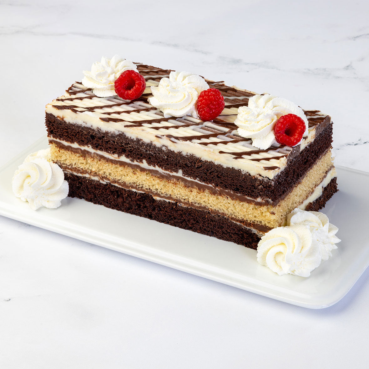 Triple Chocolate Tiger Cake