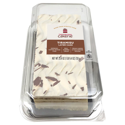 The Original Cakerie Tiramisu Layer Cake - 6 Cut