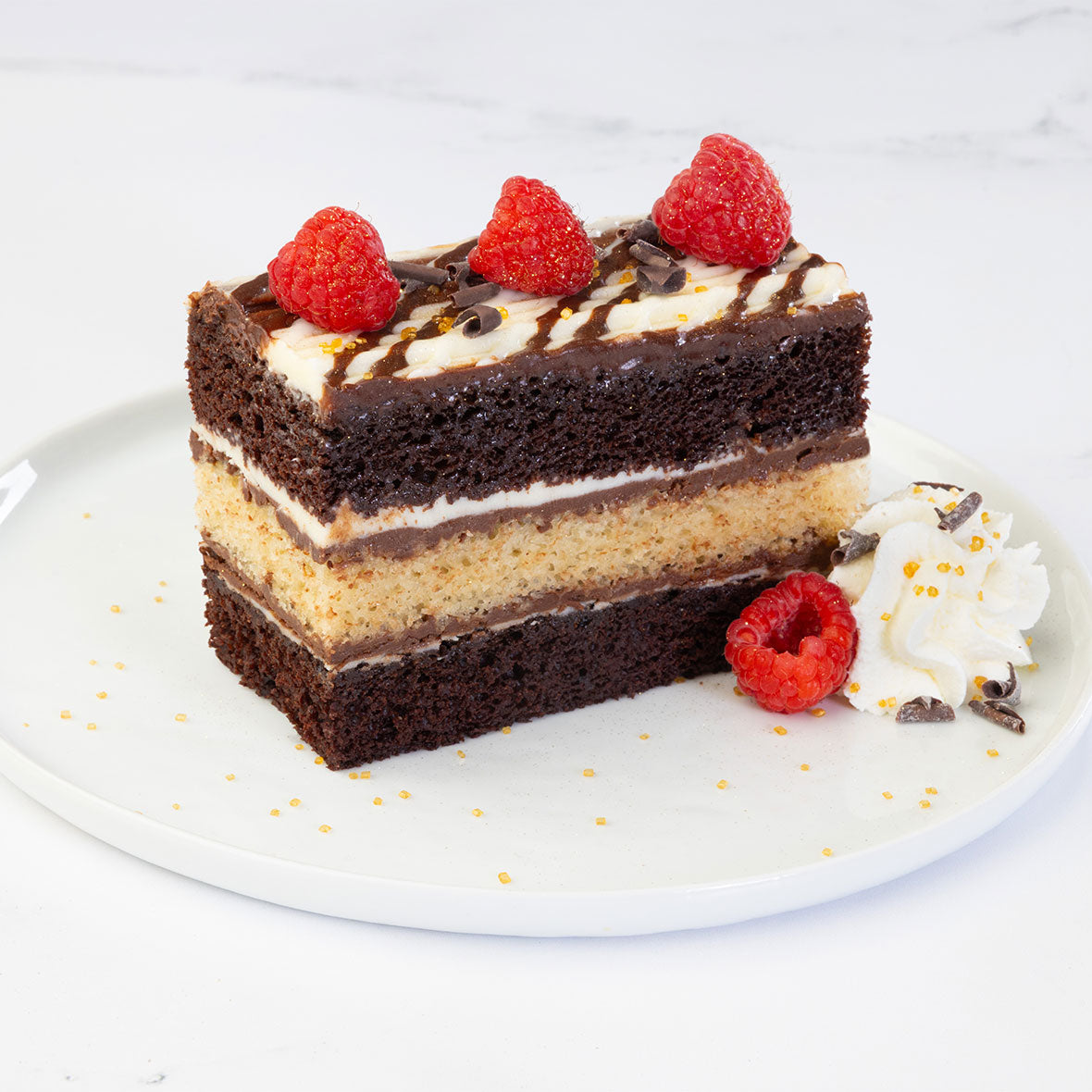 Triple Chocolate Tiger Cake