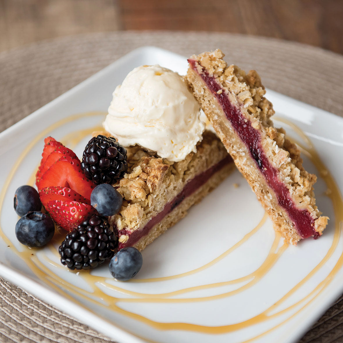 Tripleberry Crumble Bar