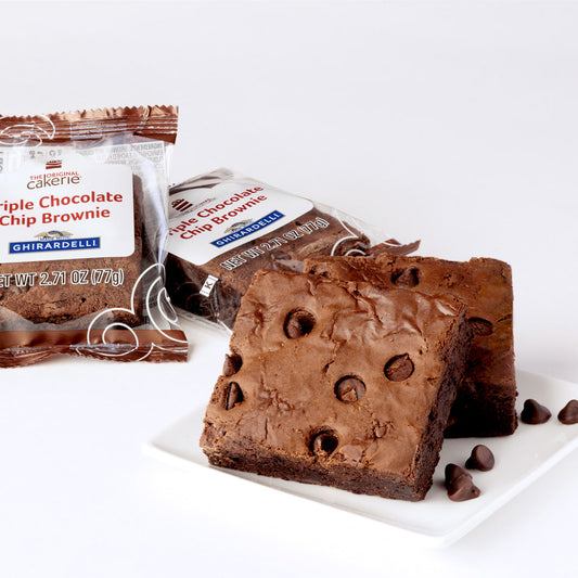 Triple Chocolate Chip Brownie Made With Ghirardelli